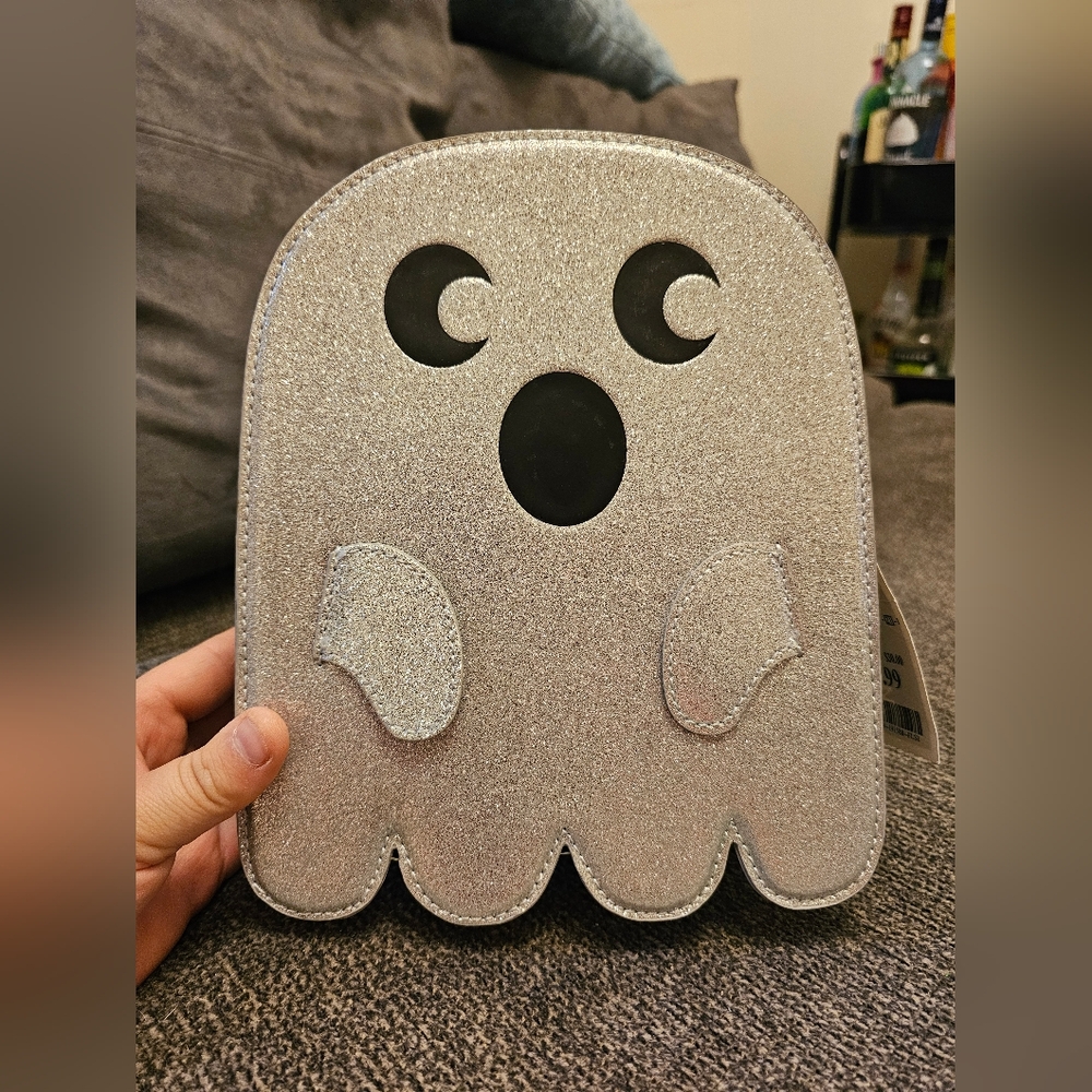 Glitter Ghost Crossbody Purse